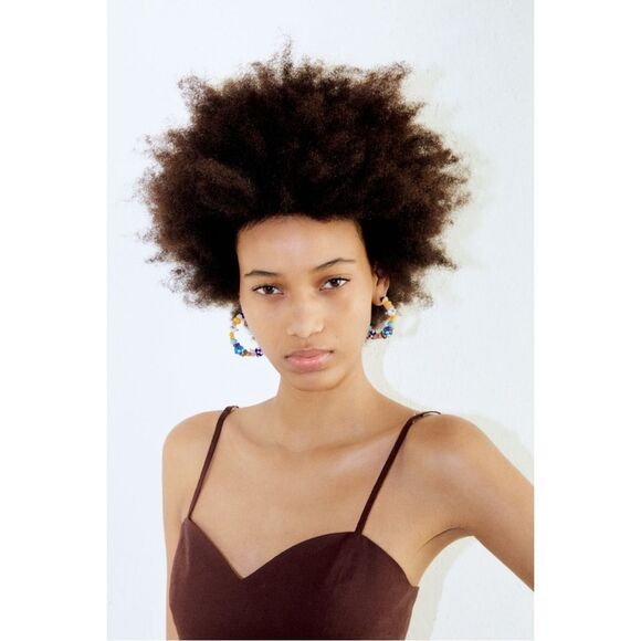 Zara NWT DRAPED DRESS WITH JEWEL CHAIN AT BACK - Picture 9 of 14